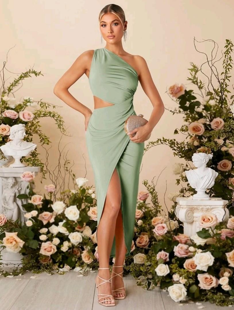 One shoulder sales cut out dress