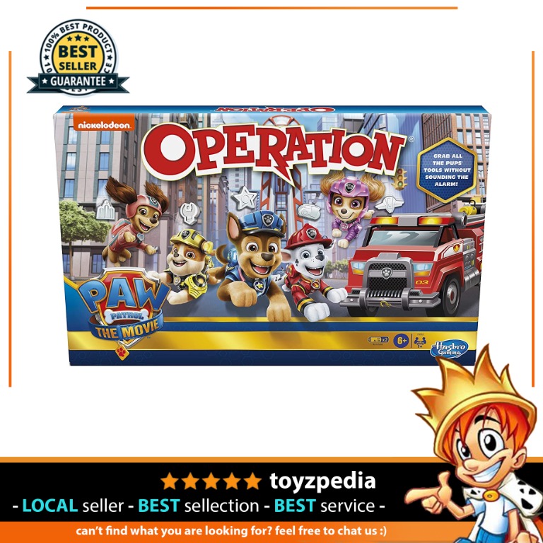 Operation Game Paw Patrol The Movie Edition Board Game for Kids Ages 6