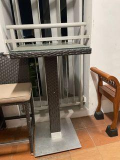 Outdoor high chairs set