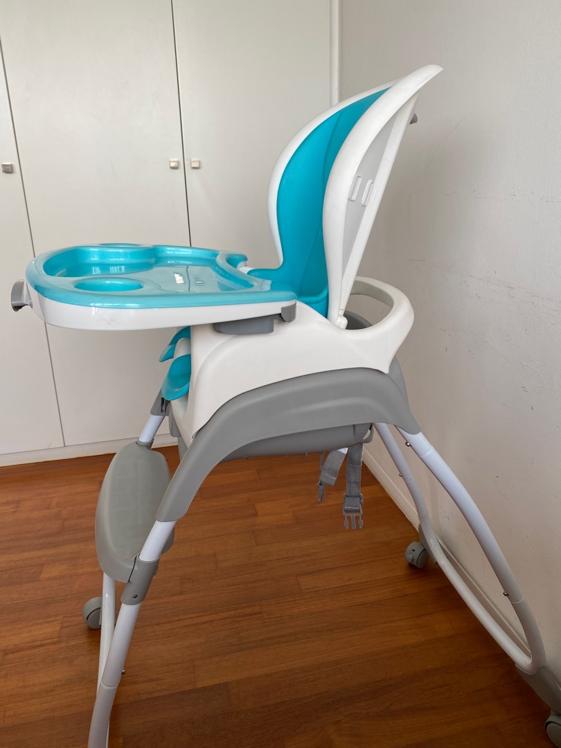 Peacock Blue kids ingenuity smart clean trio elite 3 in 1 high chair
