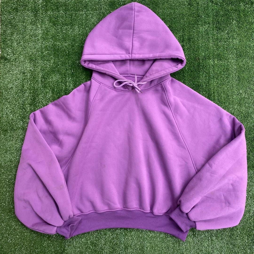 Plain purple oversized hoodie, Women's Fashion, Coats, Jackets and