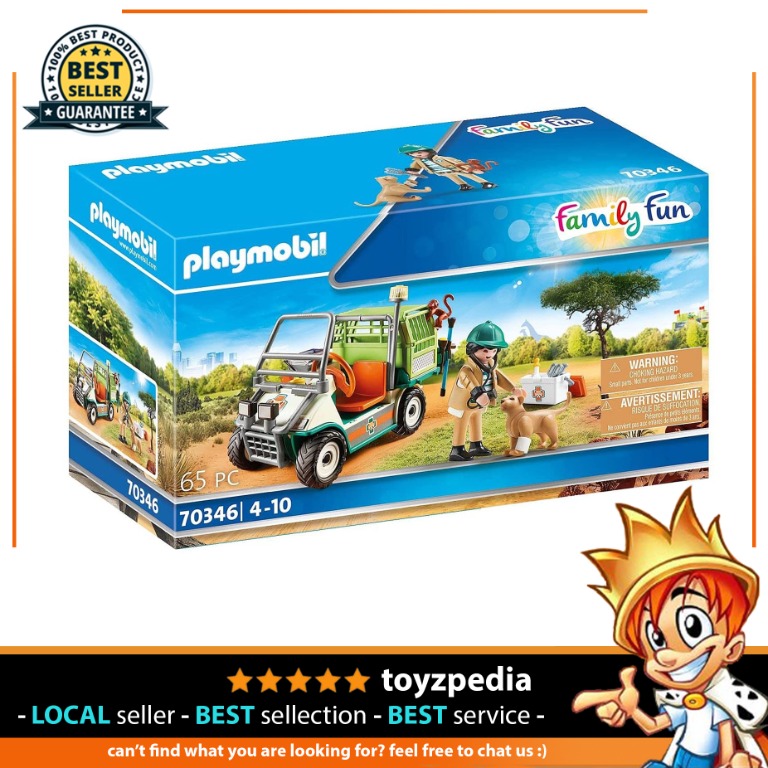 Playmobil Zoo Vet with Medical Cart 70346, Hobbies & Toys, Toys & Games