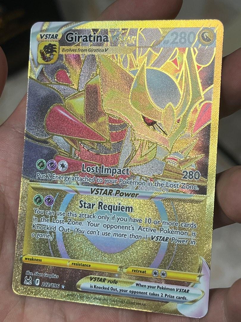 Pokmon Lost Origin Giratina V Star Ultra Rare Secret Rare Gold Card, Hobbies & Toys, Toys & Games on Carousell Pokmon Lost Origin Giratina V Star Ultra Rare Secret Rare Gold Card, Hobbies & Toys, Toys & Games on Carousell