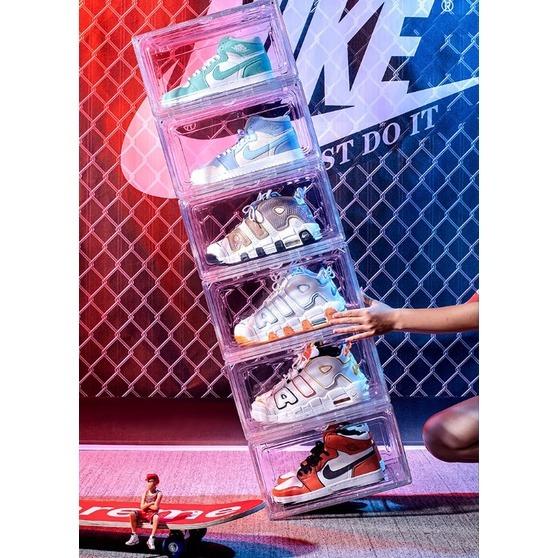 PREMIUM AJ SHOEBOX High End Transparent Shoe Box Basketball Shoe Storage box Stackable Shoe box KNT0063 Men s Fashion Footwear Shoe inserts accessories on Carousell