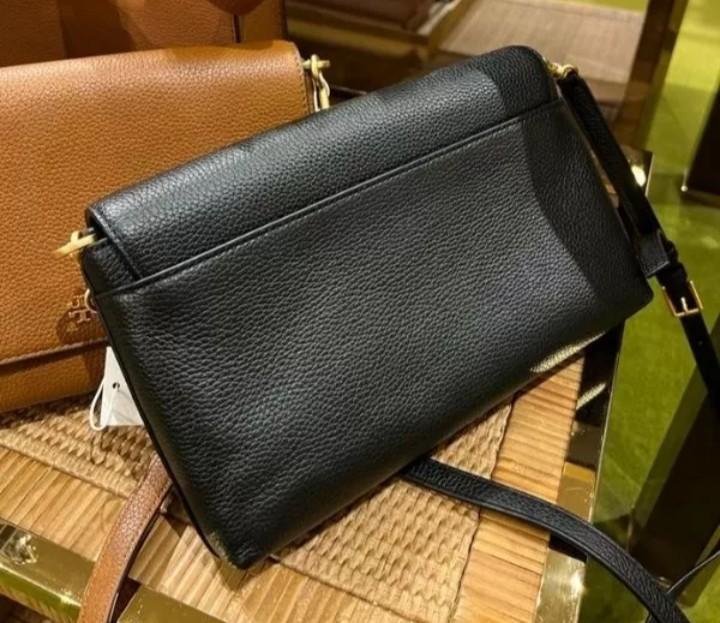 PREORDER TORY BURCH BLAKE FLAP CROSSBODY LEATHER BAG BLK 491, Women's  Fashion, Bags & Wallets, Cross-body Bags on Carousell