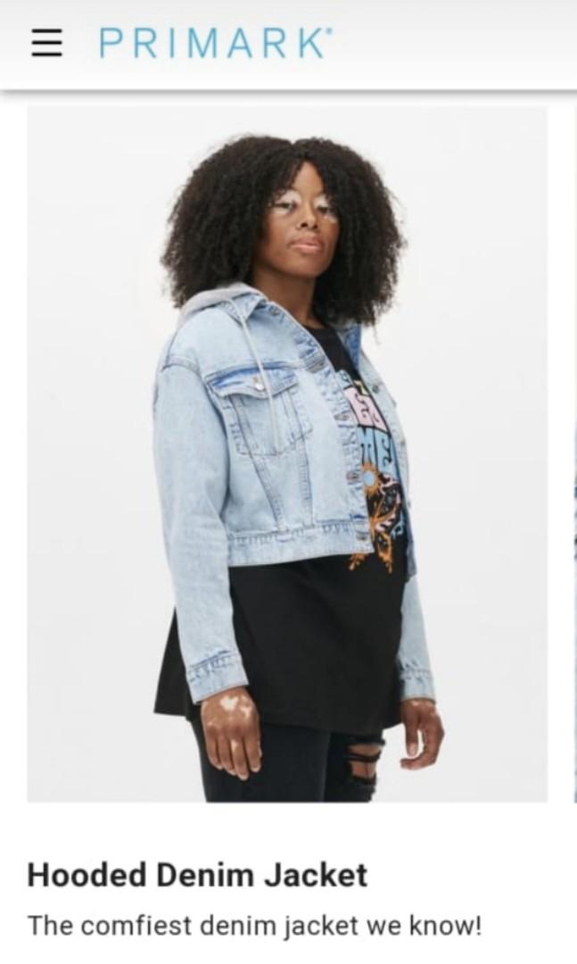 Hooded jean jacket plus size store