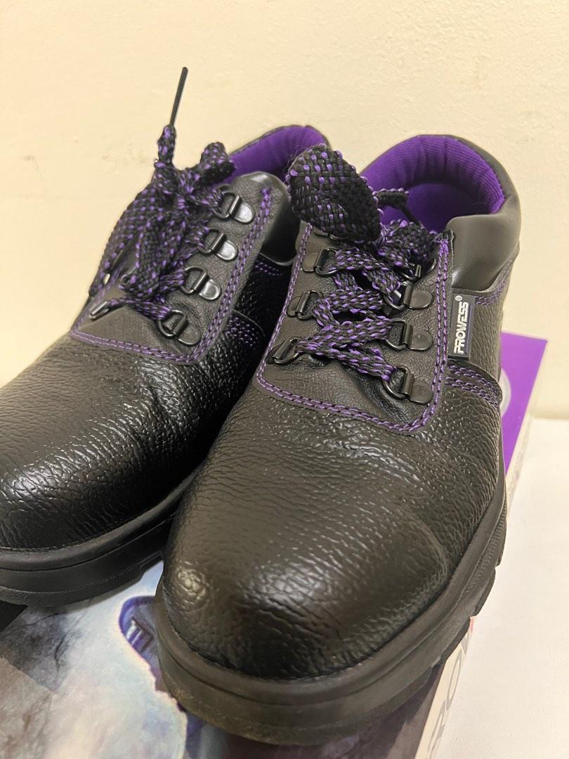 Purple work shoes sales