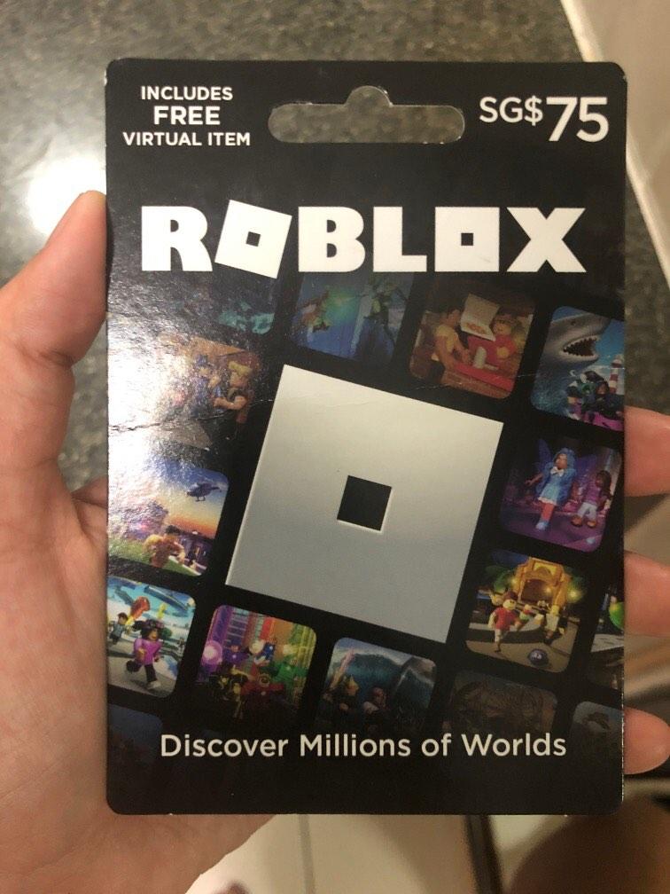Roblox robux $75 card, Video Gaming, Gaming Accessories, In-Game