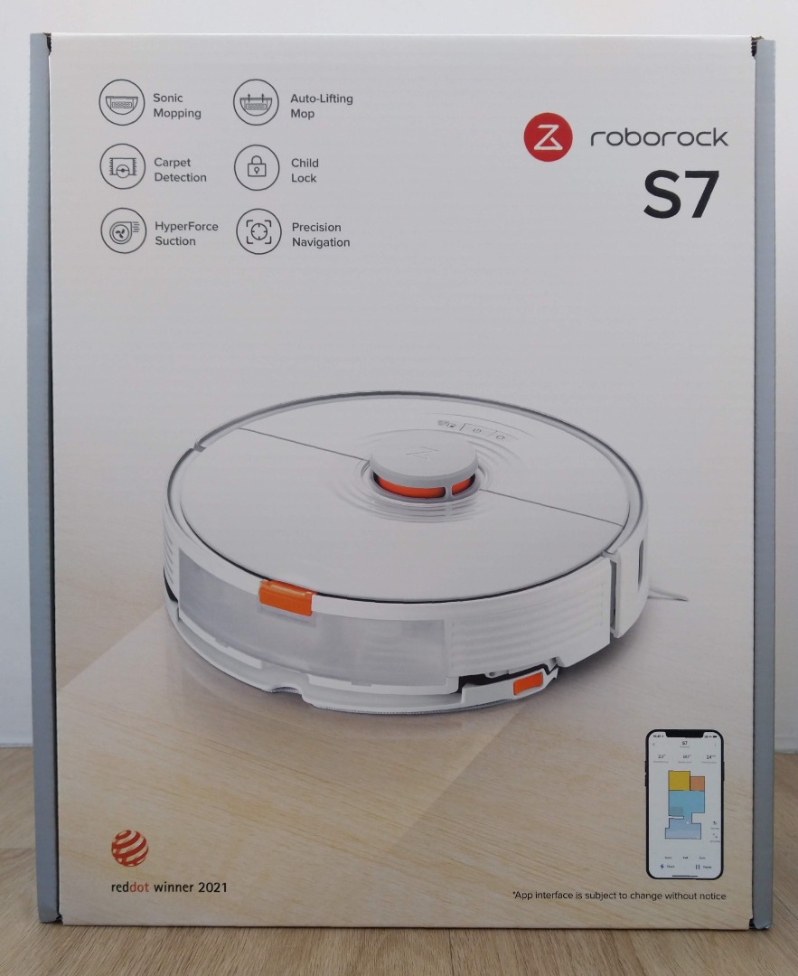 Roborock S7 White Robot Vacuum with Sonic Mop (Local Warranty), TV