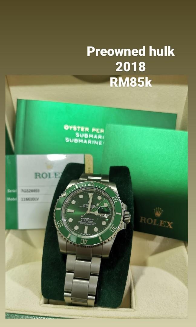 2018 rolex hulk best sale