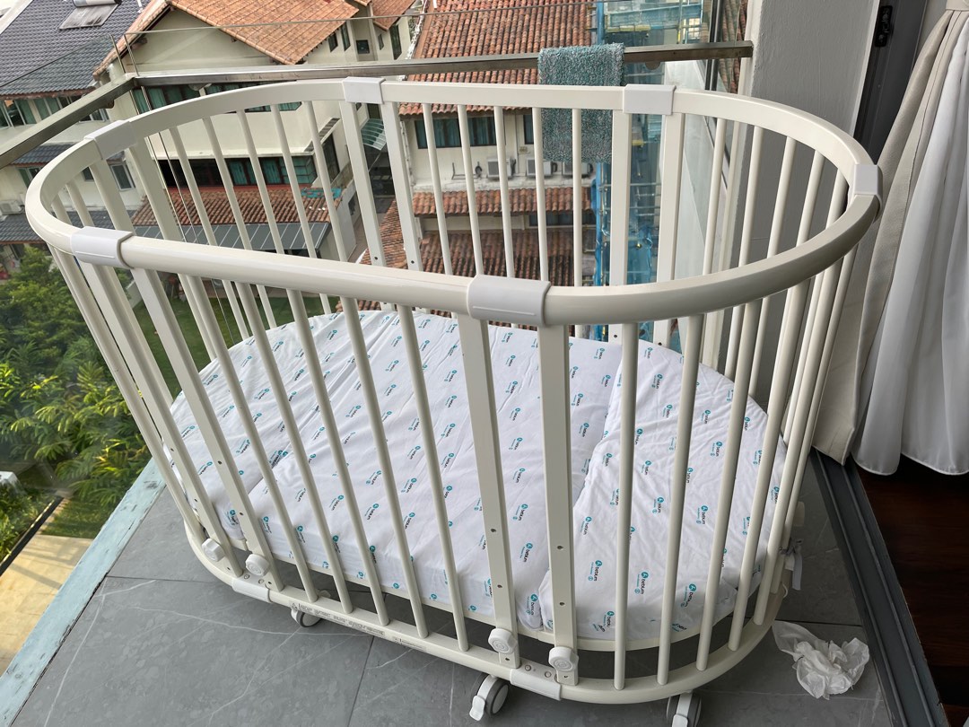 Sam Crib Convertible Baby Cot Bundle, Babies & Kids, Baby Nursery