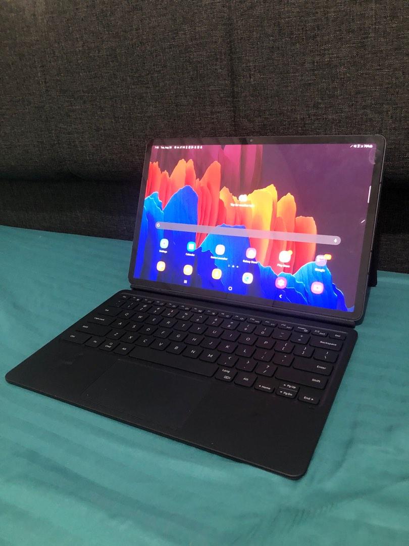 Samsung Galaxy Tab S7 Plus 5G 128GB (Category: Android) located in San Fernando. Submitted by tipsysauce (Listing ID 1194314067, Image 1). Description: Samsung Galaxy Tab S7 Plus 5G 128GB Inclusions: Unit, pen & orig keyboard Like new. No issues/damages/flaws except for a tiny dent on the upper corners. Check all you want. RFS: Upgrade.