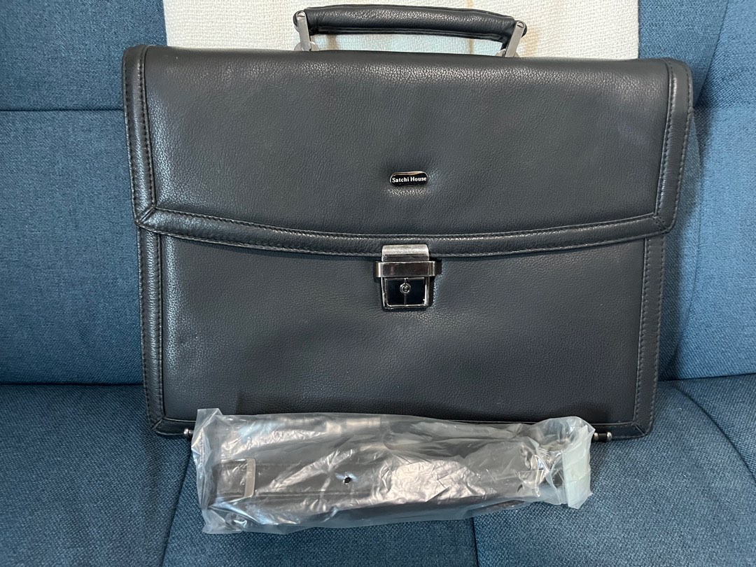 Satchi House Business Briefcase (Black), Men's Fashion, Bags ...