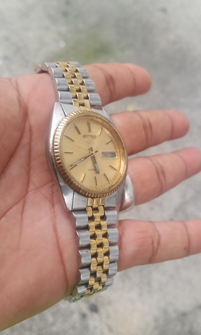Seiko automatic half gold rolex style original, Men's Fashion, Watches &  Accessories, Watches on Carousell