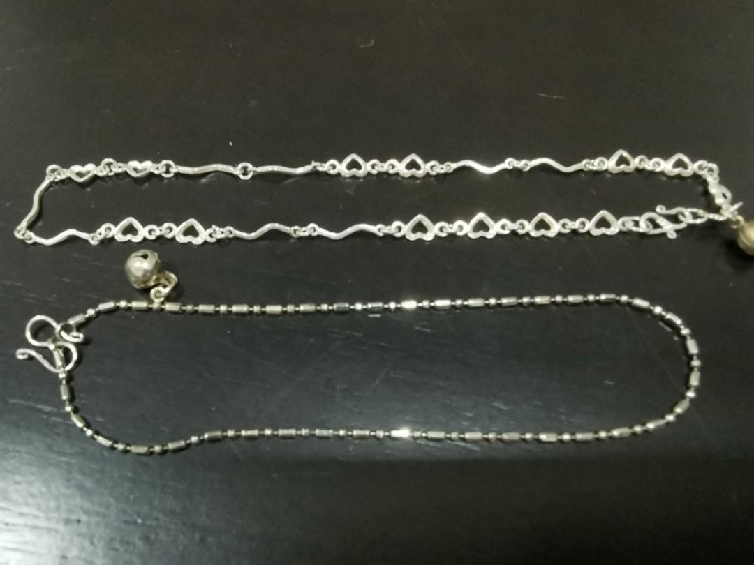 Silver Anklets (Category: Anklets) located in Subang Jaya. Submitted by YannisUSJ (Listing ID 1194243408, Image 1). Description: RM20 for 2 anklets. *goods sold are not refundable..