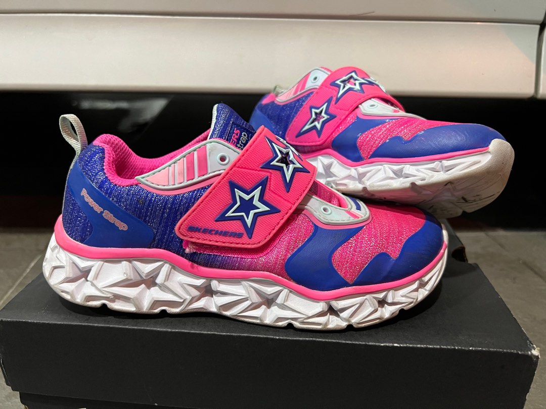 Skechers kids' galaxy lights-cosmic kick sneaker hotsell