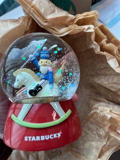 Starbucks nutcracker snow globe