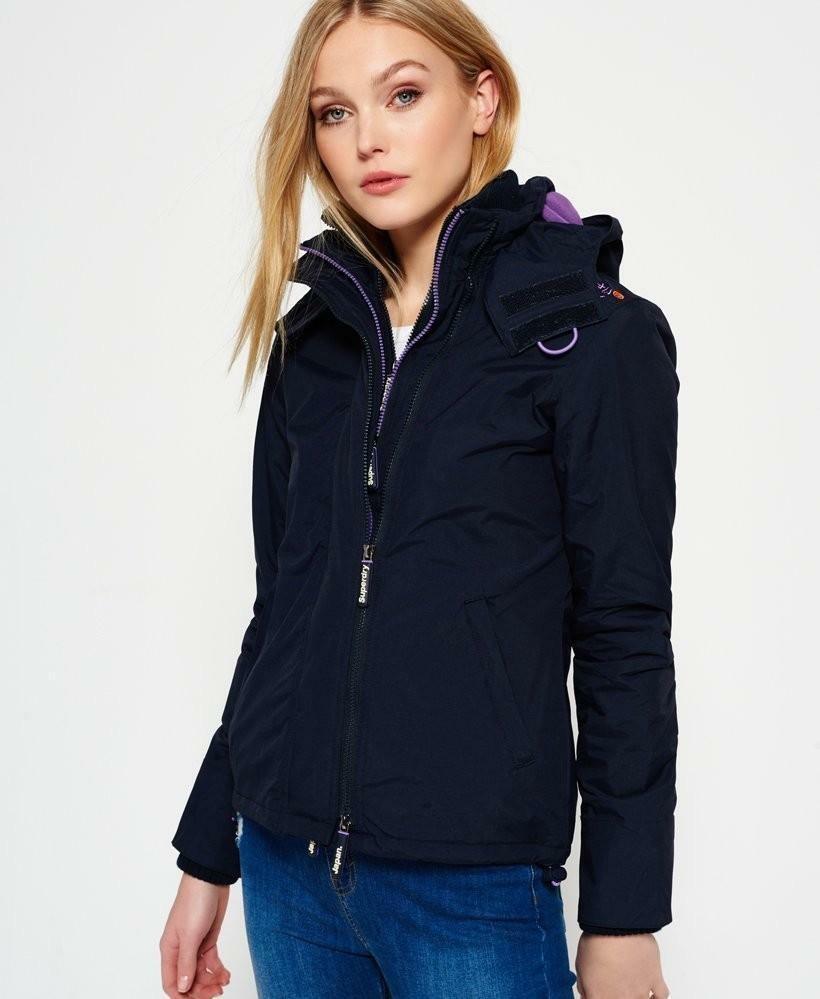 Womens blue superdry coat best sale