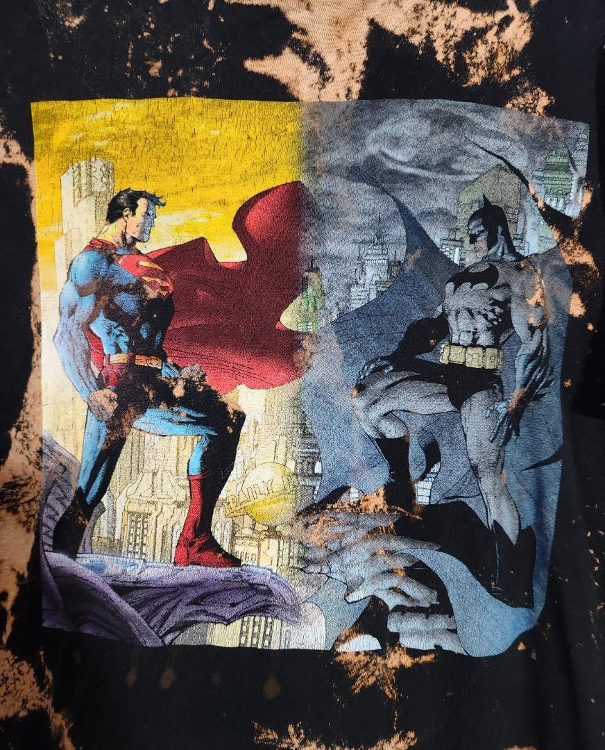 Superman X Batman tie dye shirt, Men's Fashion, Tops & Sets, Tshirts