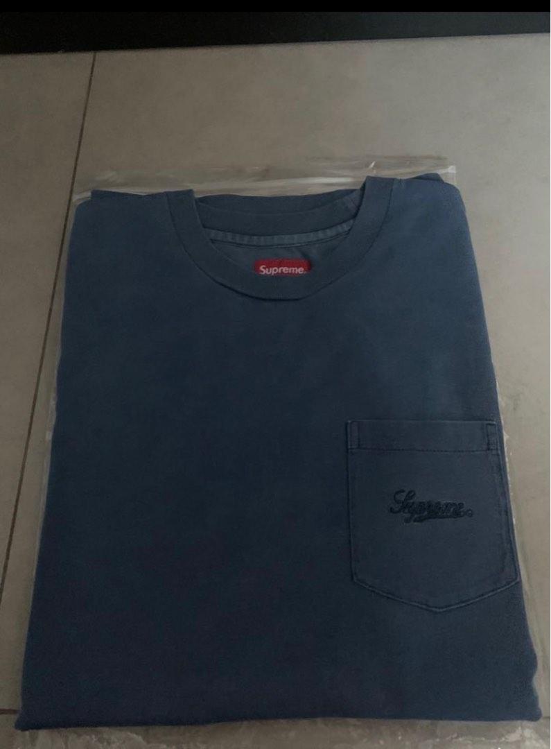 Supreme Overdyed Pocket tee (Blue) (size M) $250, 女裝, 上衣, T