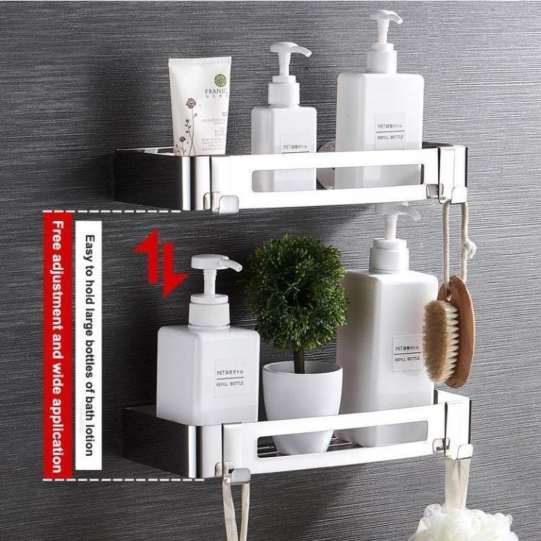 SUS 304 Stainless Steel Shower Shampoo Corner Rack Triangle or
