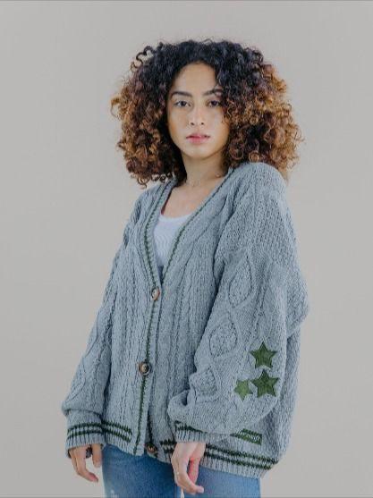 Taylor Swift Grey Holiday Cardigan (PO 