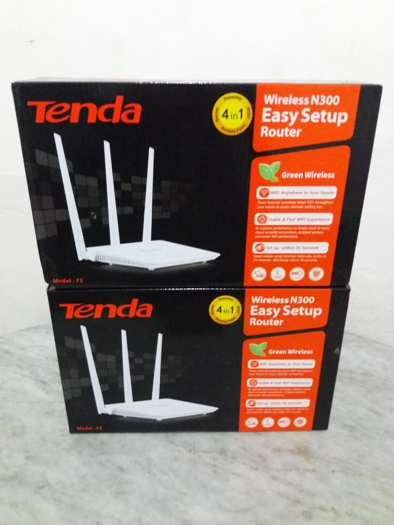 TENDA F3 Router Wireless N300 Easy Setup, Elektronik, Lainnya di Carousell