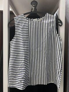 This is april stripe sleeveless top