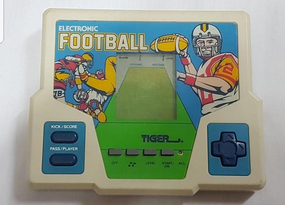 Electronic football handheld hotsell