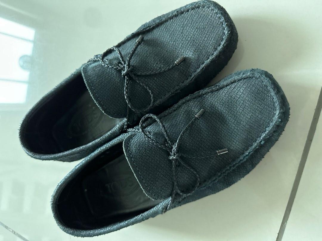 Tods mens black loafers best sale