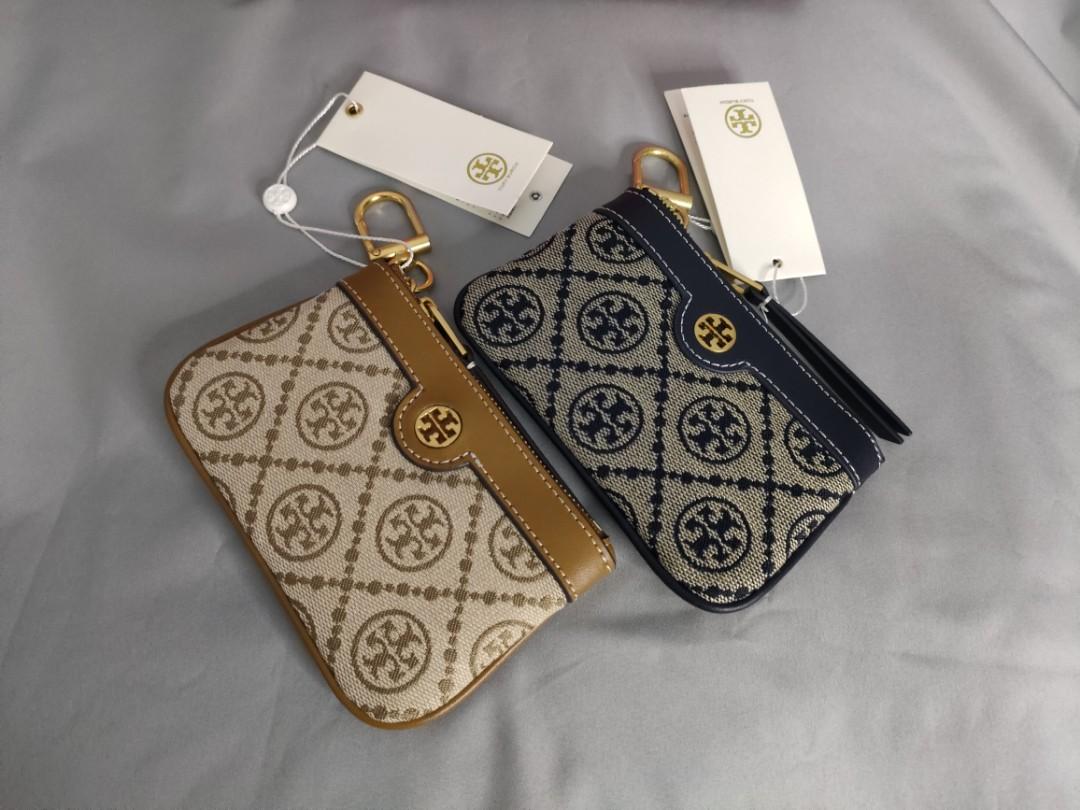 Tory Burch T Monogram Jacquard coin purse Key Ring, Women's Fashion, Bags & Wallets, Purses