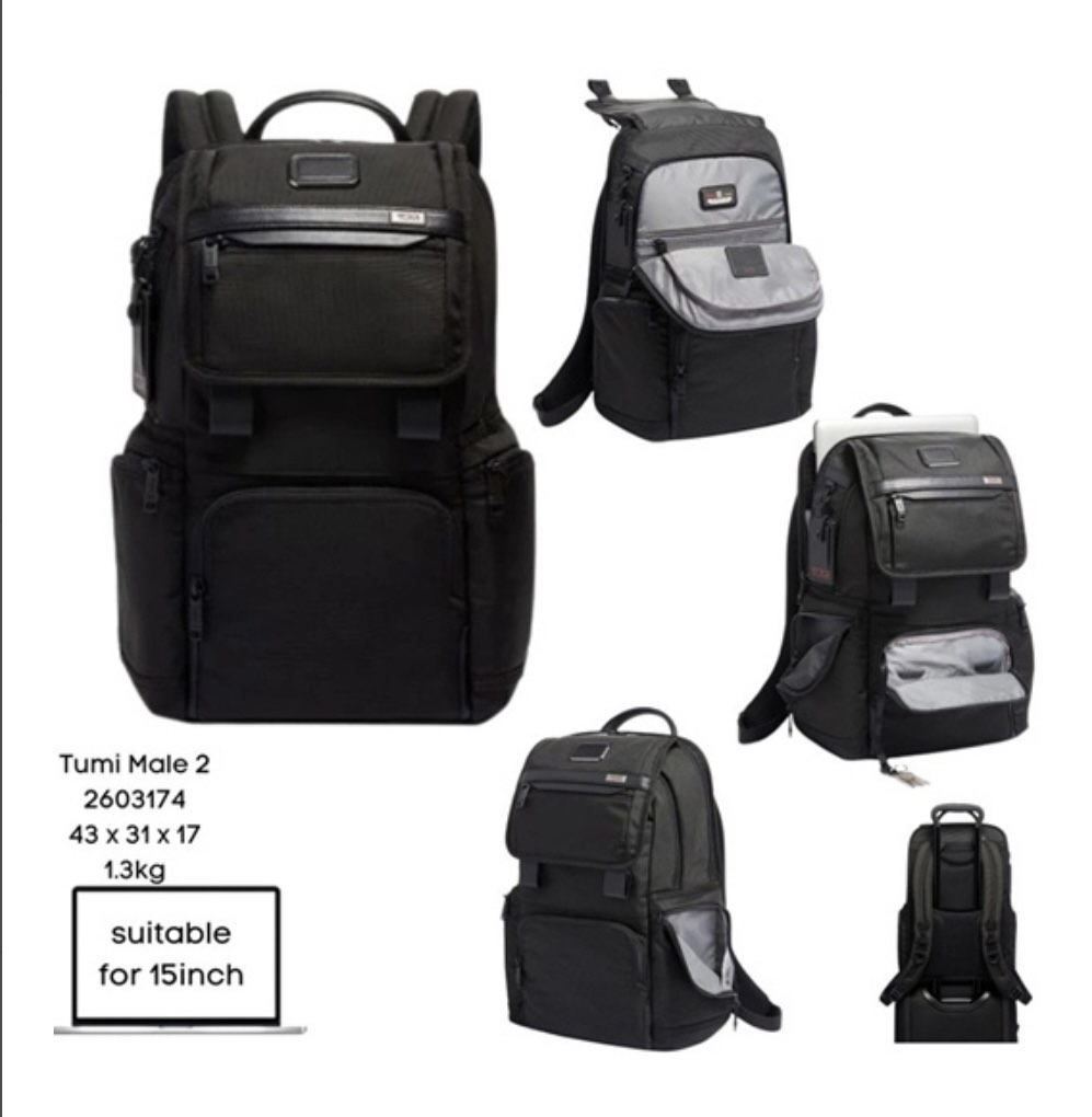 Tumi Alpha 3 Flap backpack, Men's Fashion, Bags, Backpacks on Carousell