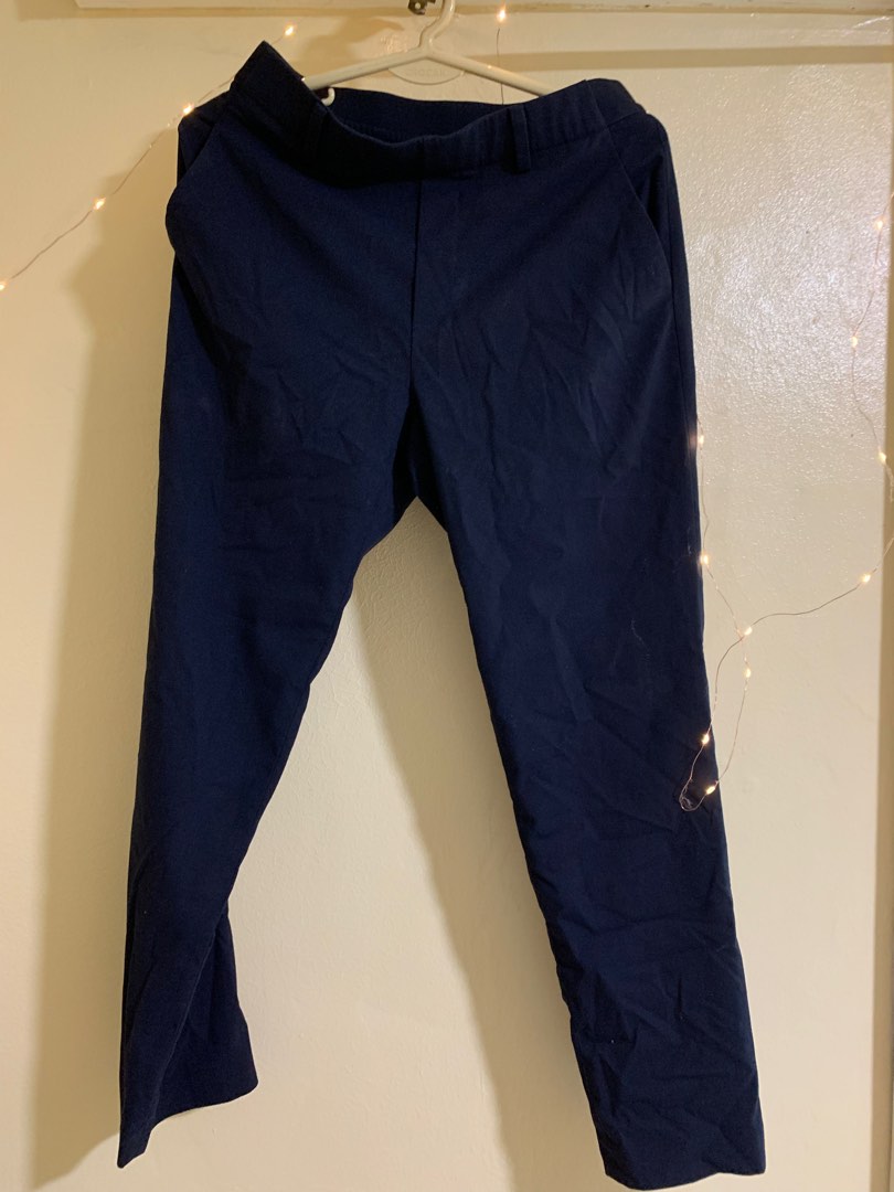 Uniqlo dark blue pants, Women's Fashion, Bottoms, Other Bottoms on