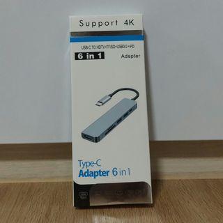 USB C Hub Adapter 6 in 1
