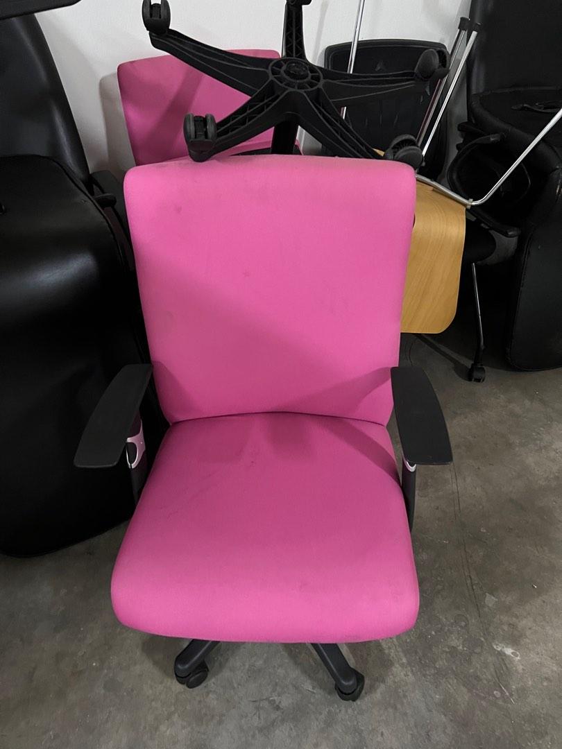 Used pink office hot sale chair