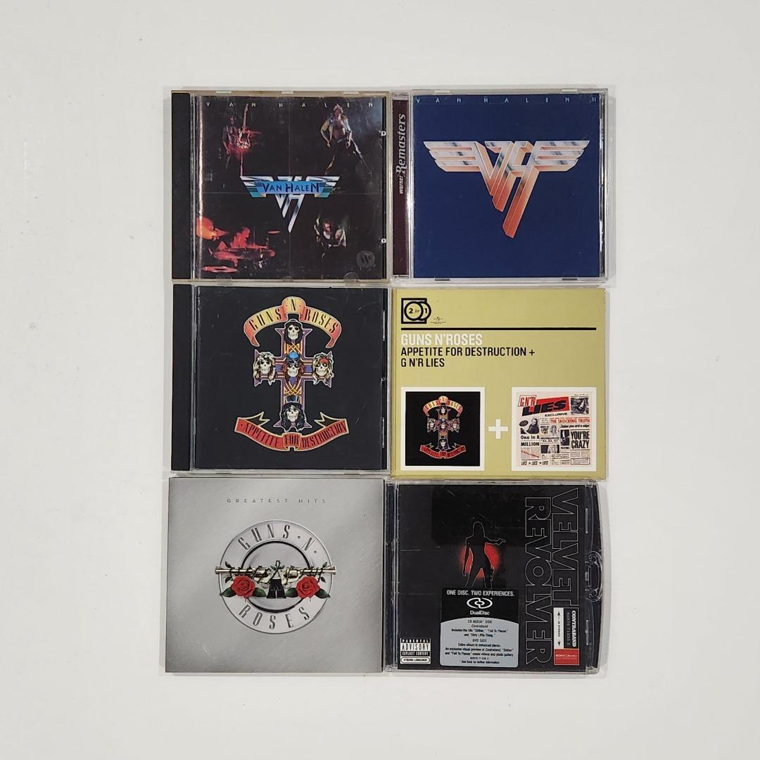 1 Lot of Van Halen Gun N' Roses Velvet Revolver CD/DVD, Hobbies & Toys