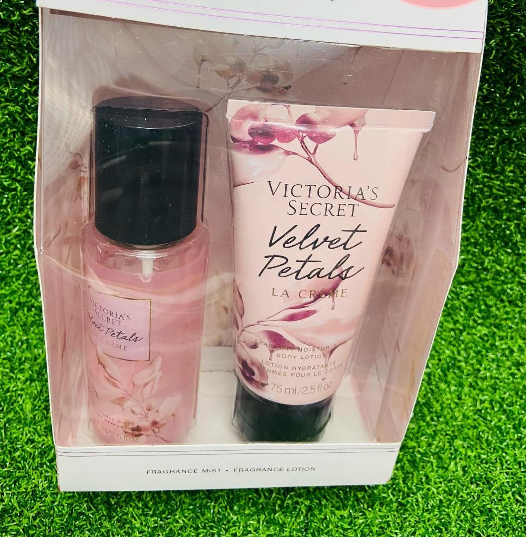 Victoria’s Secret Velvet Petals Fragrance Mist + Fragrance Lotion Set, NEW
