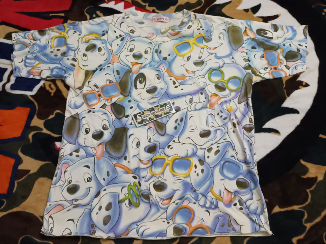 Vtg Disney 101 Dalmatians Aop Shirt Size XxxL