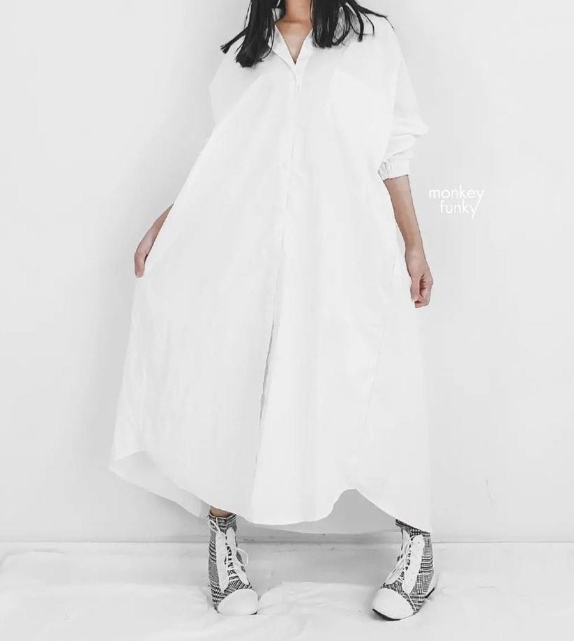 White long dress