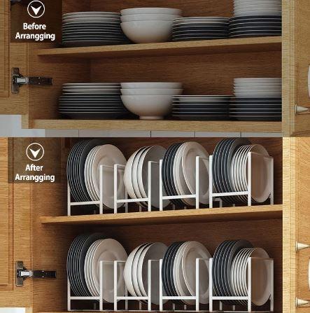 Wrought iron horizontal plate racks shop