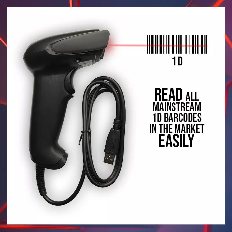 XPRINTER Barcode Scanner Wired USB Type Portable POS Machine Compatible