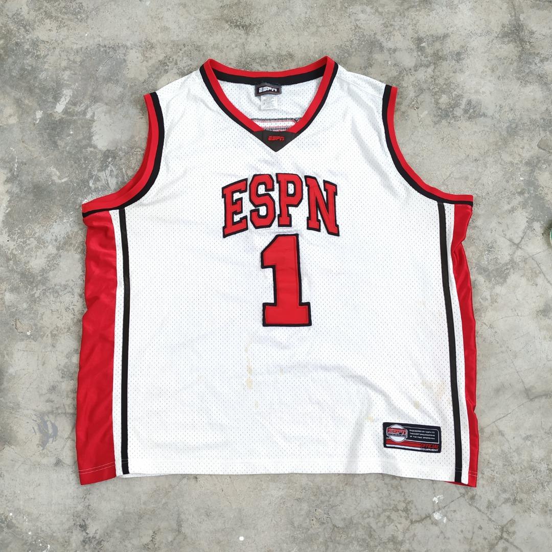 XXL] VTG ESPN SPORT CHANNEL NO 1 BASKETBALL JERSEY NBA STREET BALL