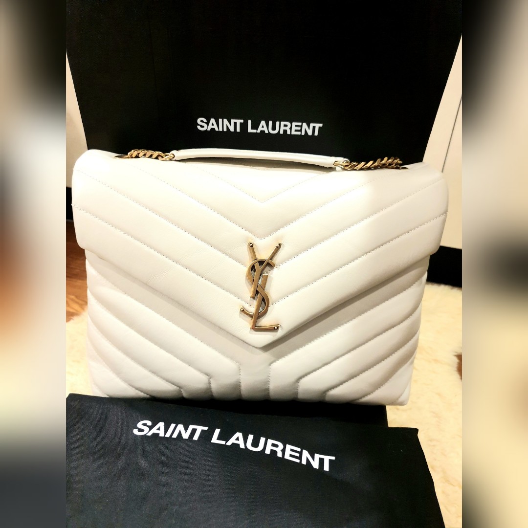 YSL LouLou Chain Bag All Black, Luxury, Bags & Wallets on Carousell