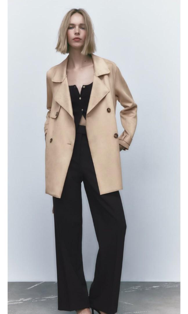 Zara Faux Suede Jacket, Women's Fashion, Coats, Jackets and Outerwear on  Carousell