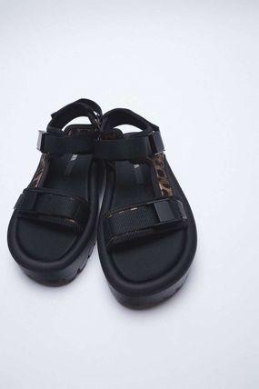 Zara Sporty Leopard Sandals