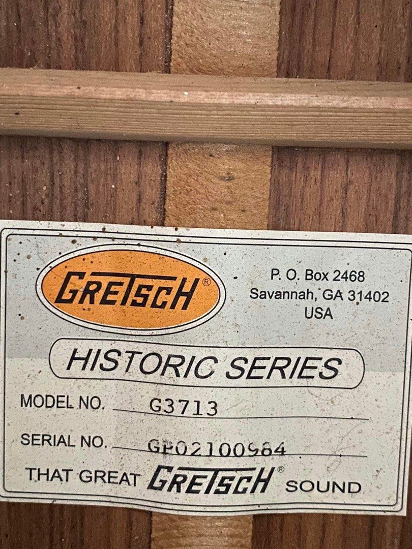 gretsch historic series g3713