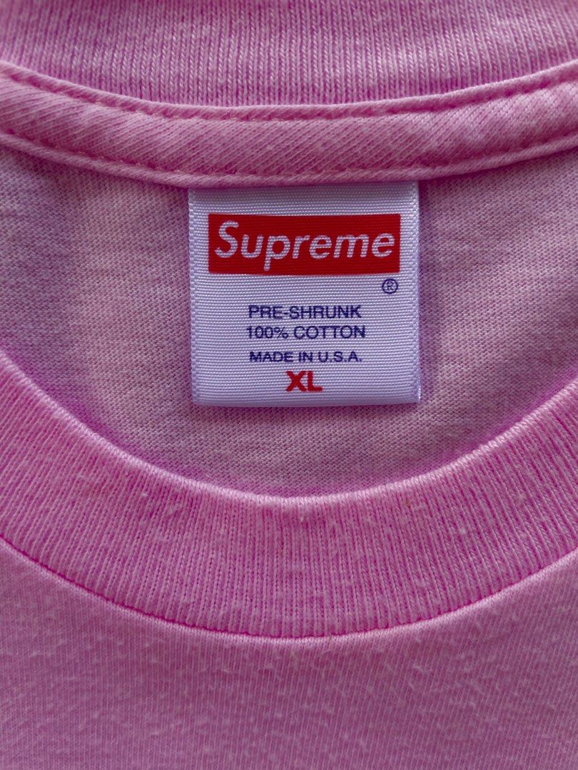 2019 Supreme Bandana Box Logo Tee Pink Men s Fashion Tops Sets