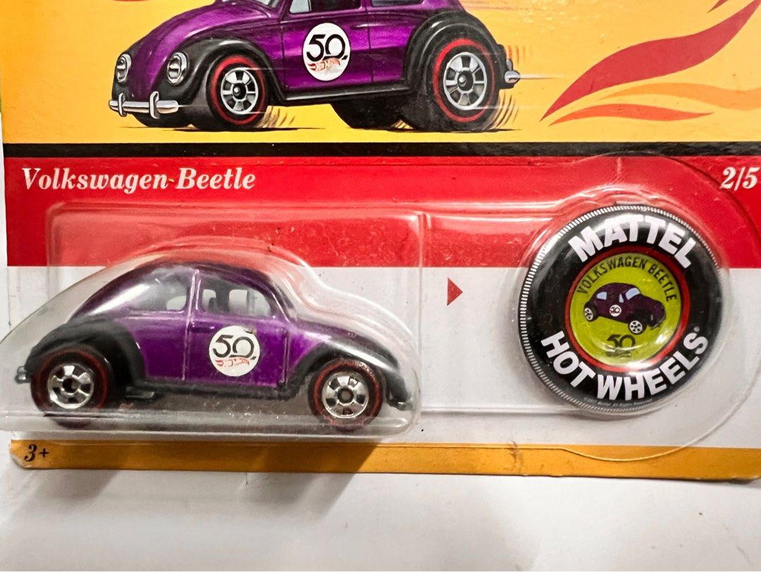 Hot wheels volkswagen beetle 50th sale anniversary