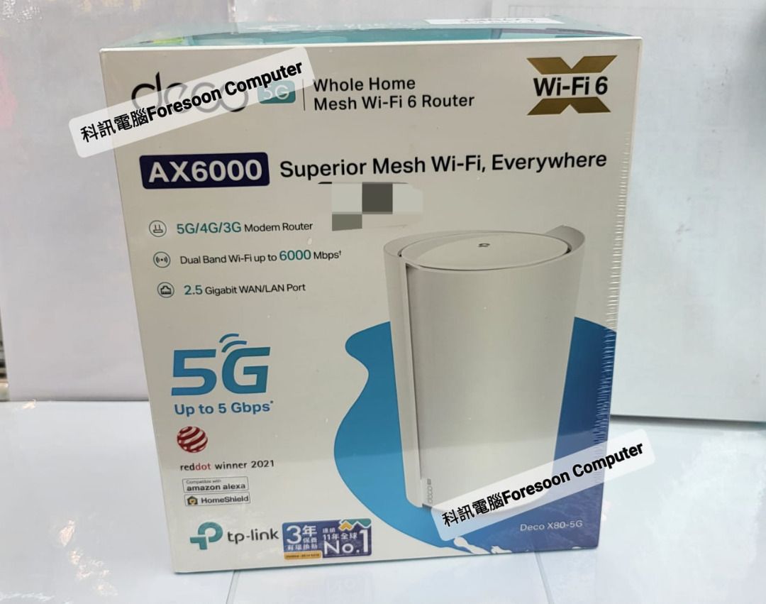 Deco X80-5G 5G SIM AX6000 WiFi6 2.5G WAN/LAN CPE Router