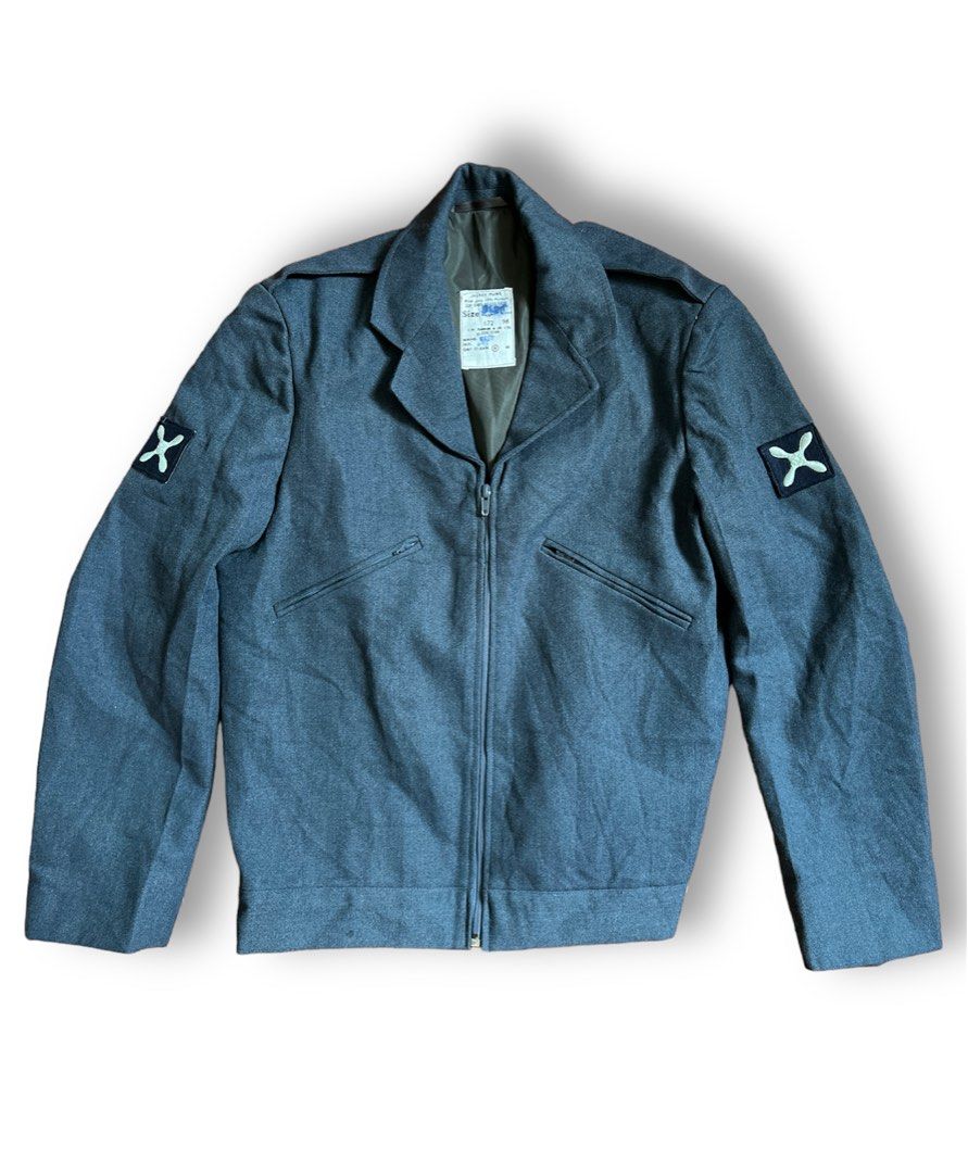 【新品、本物、当店在庫だから安心】 イギリス軍 JACKET- PATTERN 1972 GREY BLUE ジャケット・アウター